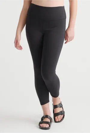 Quince Ultra-Form High-Rise Legging 25” Inseam Black Small thumbnail 1