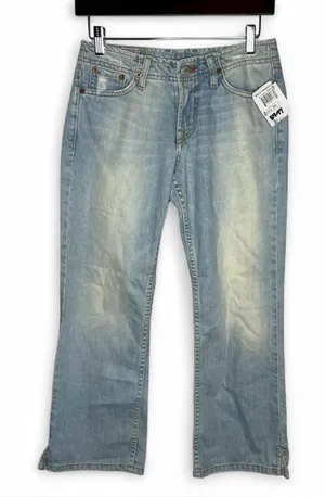 NEW Lucky Brand Embroidered Pockets Low Rise Fleur Wonder Crop Capri Pants thumbnail 1