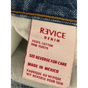 Revice Denim Jeans Women 28 Blue Light‎ Wash Denim 100% Cotton Straight Leg Loose Fit thumbnail 6