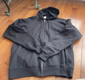 Hanes Black Zip Up Hoodie thumbnail 1