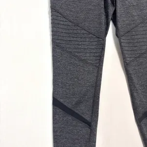 Old‎ Navy Go-Dry Active Leggings Gray Moto Pintuck Athletic Pants Yoga Medium thumbnail 3
