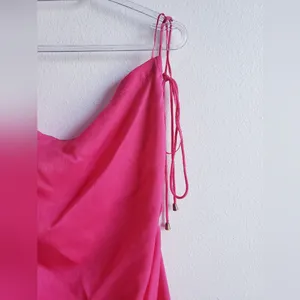 Free People Hattie Silky Tunic Hot Pink thumbnail 3