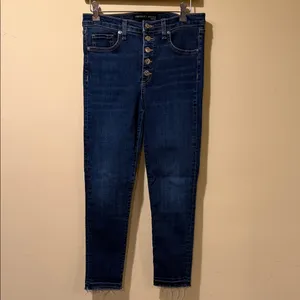 Women’s Veronica Beard Debbie 10” Skinny Jeans Wash Bright Blue thumbnail 2