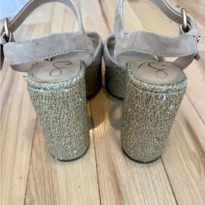Sam Edelman Trianna wedges! Nude color! Size 6! thumbnail 5