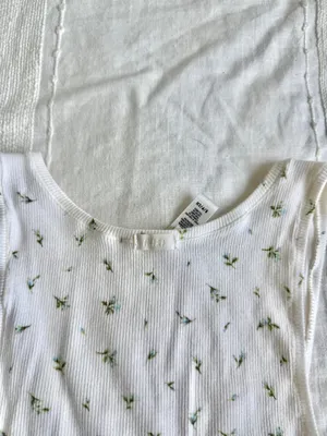 Skims cotton rib limited edition floral tank thumbnail 4