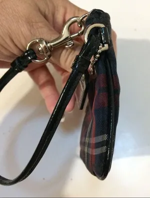 Poppy Tartan Plaid Small Wristlet thumbnail 7