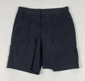 Athleta Shorts Womens‎ 6 Black Bermuda Nylon Spandex Pockets Elastic Waist thumbnail 1