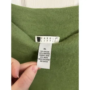 Carole Little Angora Wool Blend Wide Neck Pullover Sweater Size XL Cozy FLAWS thumbnail 2