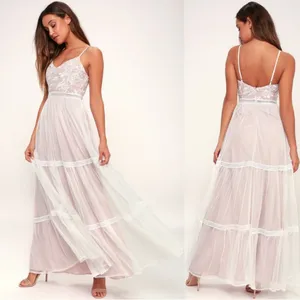 Lulu's Elenora White Embroidered Maxi Dress thumbnail 3