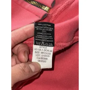 American Giant Women's Hoodie Red Classic Full Zip Up Heavy Made In USA Sz M thumbnail 4