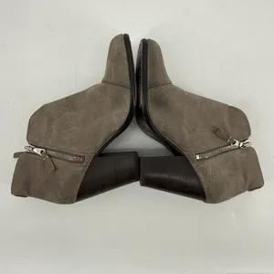 Rag & Bone Suede Block Heel Ankle Boots Taupe Side Zip Size EU 40 US 9‎ thumbnail 5
