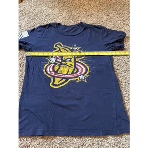 Savannah Bananas Stars & Stripes Navy Blue Women's T Shirt Size Medium thumbnail 3