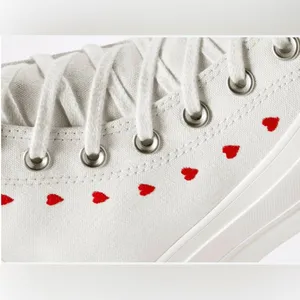 Converse Chuck Taylor High-Top All Star Lift Platform Sneakers W/Hearts Size 9.5 thumbnail 4