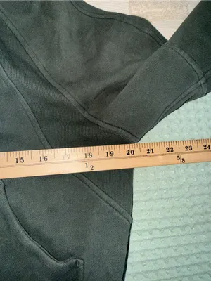 Lululemon Scuba Oversized Half Zip Hoodie *Gold Zip Dark Forest‎ XS/S thumbnail 5