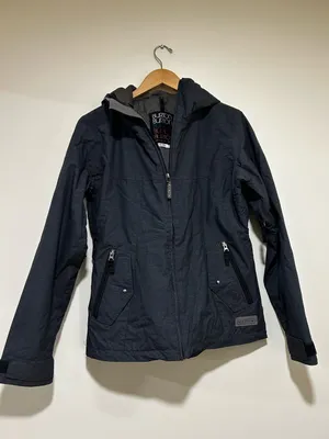 Burton Womens Da Nang Dryride Hooded Ski Jacket in Gray Size Large thumbnail 2