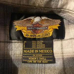 Harley-Davidson Plaid Tie-Front Flannel Shirt thumbnail 5