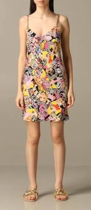 Chia Ferragni collage-print slip dress thumbnail 1