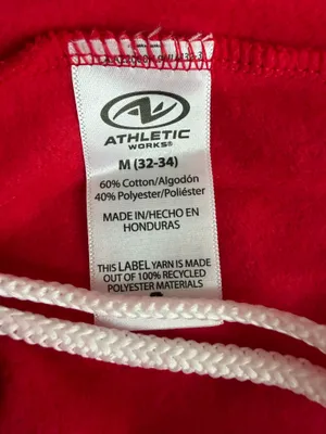 Athletic Works Red 2 Piece Sweat Suit  thumbnail 8