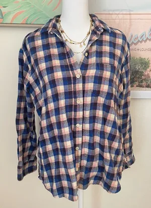 Madewell Flannel Sunday Shirt in Delgany Plaid XXS thumbnail 1