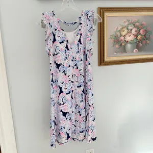 Lilly Pulitzer Dani Ruffle Sleeve Dress Size S It's for‎ shore thumbnail 2