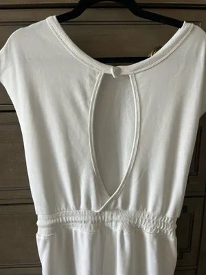 White Drawstring Jumpsuit thumbnail 10