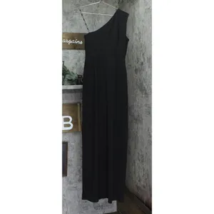 Calvin Klein Womens One Shoulder Gown with Waist Ruch CD9B22M3 Black 4 thumbnail 2
