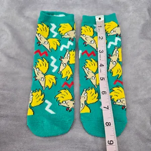 Viacom Green Hey Arnold Green Low Ankle‎ Socks 1 Pair thumbnail 3