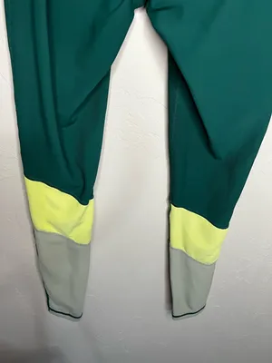 Wilo The Label Green Colorblock Ribbed Performance Leggings‎ thumbnail 7