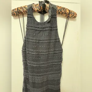 Alice + Olivia Lace Black Maxi Dress Size 0 thumbnail 7