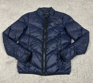 G-Star RAW Jacket Womens Medium Alaska Down Puffer Full Zip Quilted Navy Coat thumbnail 1