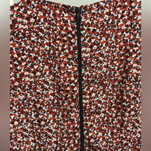 Red White Blue Heart Cheetah Print Mini Short Sleeve Dress size XS thumbnail 5