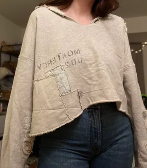 Free People Patchwork Sweatshirt thumbnail 1
