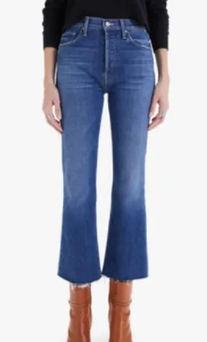 MOTHER The Tripper Ankle Fray Jeans in Nature Touch Base Blue Size 25 thumbnail 1