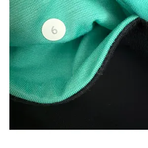 Lululemon Wunder Train Teal Green High-Rise Crop Athletic Leggings Size 6 thumbnail 5