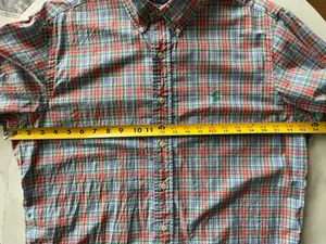 Ralph Lauren Men’s Shirt Blue Pink Plaid Button Down Pony Logo Multicolor Large thumbnail 6