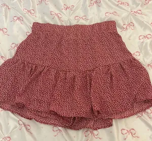 Potter's Pot Red cheetah print skirt thumbnail 1