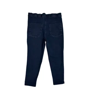 Free People We The Free Pull On Cropped Denim Capri Blue Jeans Size 30 thumbnail 2