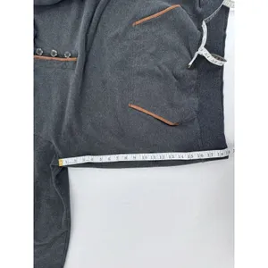 Ariat Real Elevated Hoodie Women’s Sz XL Fleece Leather Trim Henley Sweatshirt thumbnail 11