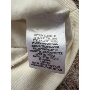 Z Supply Evereve Vacay Sweatshirt Crewneck Pullover Cream White Blue Size Small thumbnail 10