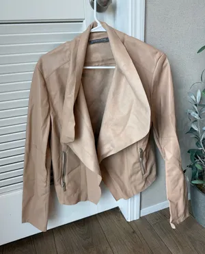 Bagatelle Faux Leather Jacket Tan thumbnail 1