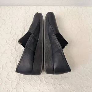 Fly London Softinos Shoes Size 8.5 Leather Mules Comfy Soft Slip On Navy Light thumbnail 2