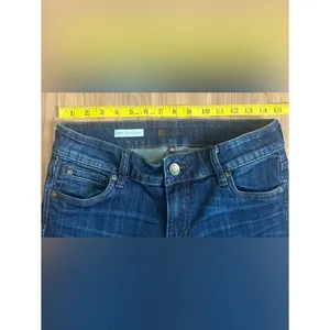 KUT from the Kloth Natalie High Rise Bootcut Jeans Blue Dark Wash Short Size 4 thumbnail 6