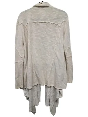 Free People In the Loop Waterfall Cardigan Size M (24” PTP) Ivory thumbnail 5