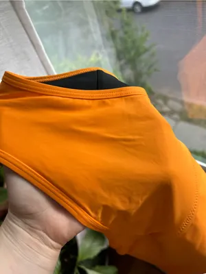 ☀️3/$25 Knix orange Leakproof Sculpt High Rise Swim Bottom small bikini thumbnail 4