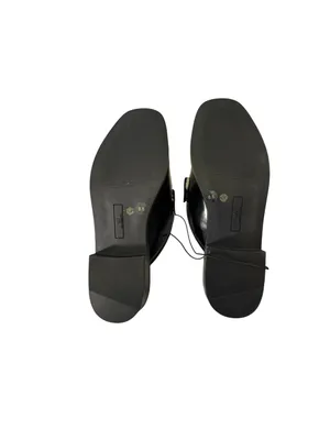 Worthington Destin Women’s 8.5 Loafer Mules Black White Patent Penny NWT thumbnail 10