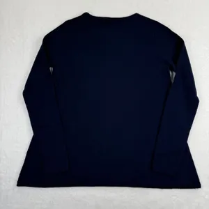 Alice + Olivia Aaron Navy Blue‎ Wool Cashmere Blend Crewneck Sweater Est small thumbnail 8