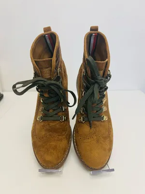 Tommy Hilfiger Women's Ollia Lace-Up Booties Dark Natural Size 7 M thumbnail 4