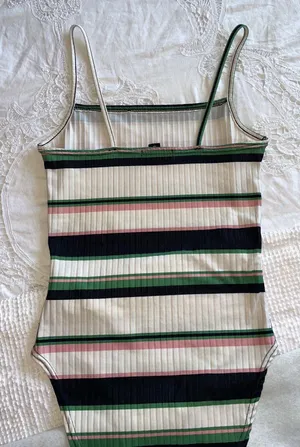 ASOS Square Neck Top / Ribbed Bodysuit thumbnail 7