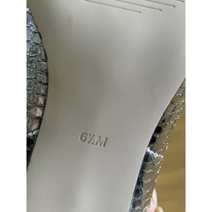 GUESS Benisa Boot Womens 6.5 M Silver Croc Stiletto Heel Western NWOT Slouchy thumbnail 9