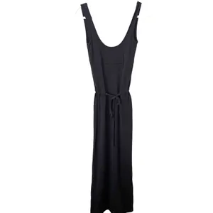 ICEBERG Tie Waist Classic Midi‎ Dress Black Sz 42 (Medium) thumbnail 2